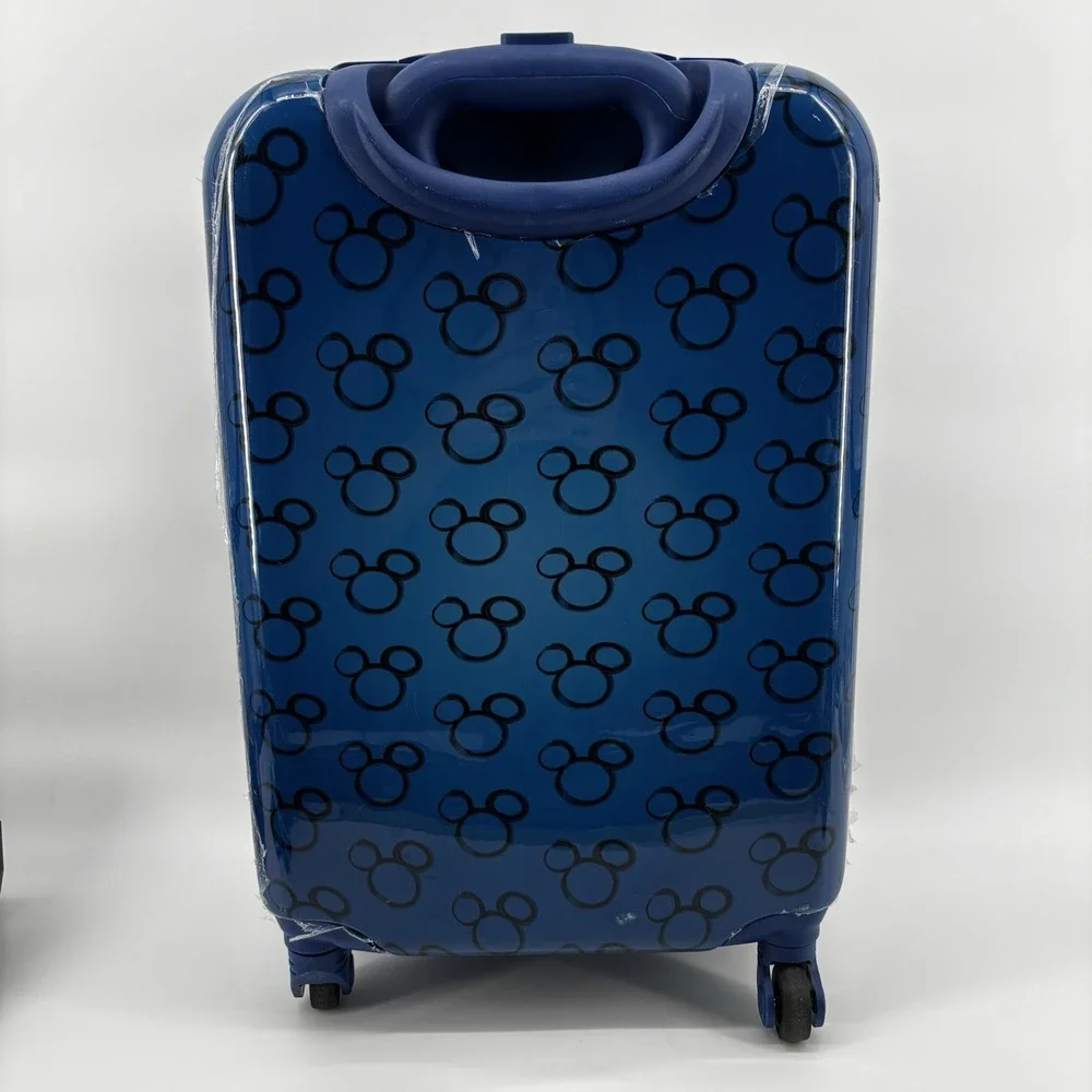 Disney Parks Mickey Mouse Hardbody Rolling Swivel 4 wheel Suitcase Luggage 21